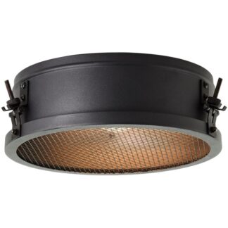Lampa sufitowa Zois 30 w stylu loft z metalową kratką