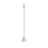 Lampa wisząca Zenith S jasnoszara ze stożkowym kloszem GU10