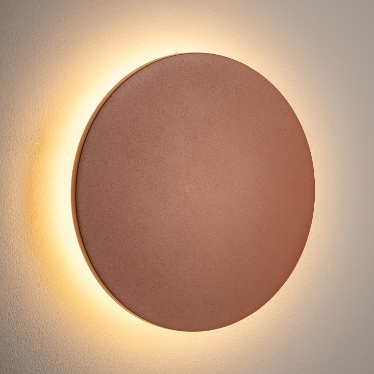 Kinkiet elewacyjny LED Aria M 18cm 9W IP54 pomarańczowy