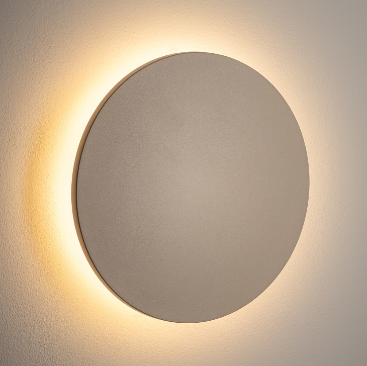 Zewnętrzna lampa ścienna LED Aria 18 cm kremowa IP54