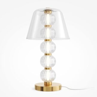 Lampa stołowa kryształowa LED Amulet w stylu art deco