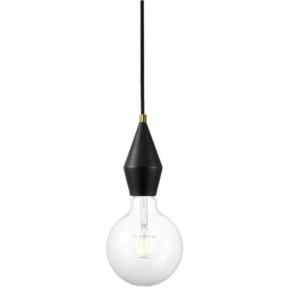 Lampa wisząca Nordlux Aud czarna E27 60W IP20