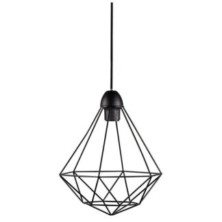 Lampa wisząca Nordlux Tees czarna metalowa z ażurowym kloszem E27