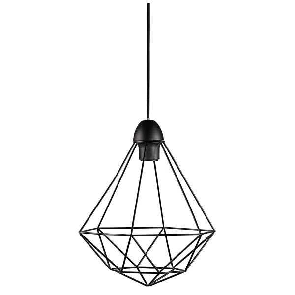 Lampa wisząca Nordlux Tees czarna metalowa z ażurowym kloszem E27