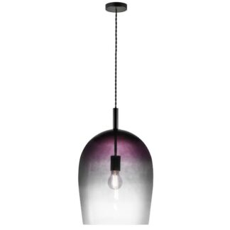 Lampa wisząca Uma 30 Nordlux – szklany klosz ombre fiolet–biel, E27, Ø29 cm