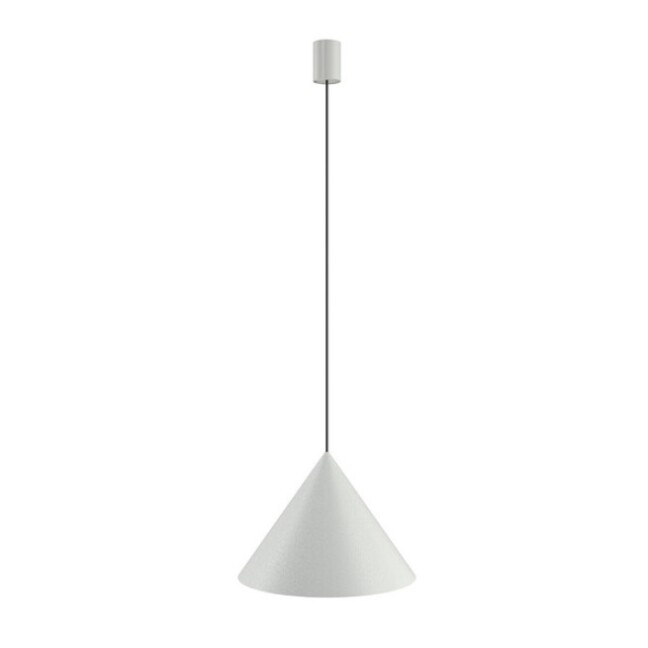 Lampa sufitowa Zenith M w stylu nowoczesnym – jasnoszary stożek GU10