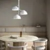 Żyrandol Tullio DFTP biały – potrójna lampa sufitowa E14 do jadalni