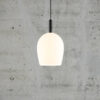 Biała szklana lampa wisząca Uma 18 Nordlux E27 40W IP20