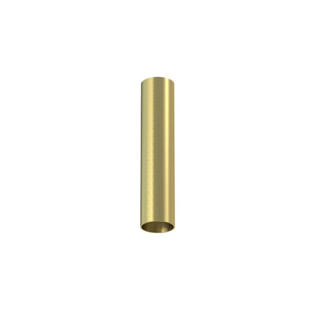 Lampa sufitowa Fourty D z mosiądzu – złoty cylinder GU10 18,5 cm