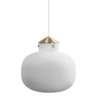 Owalna lampa wisząca Raito Nordlux DFTP z mlecznego szkła E27 15W IP20