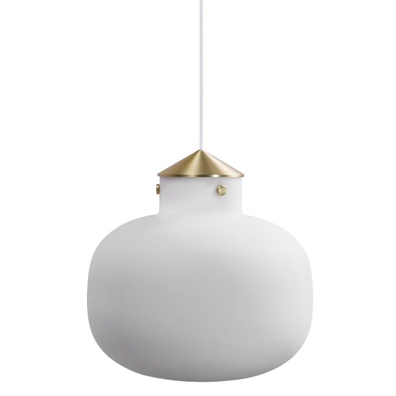Owalna lampa wisząca Raito Nordlux DFTP z mlecznego szkła E27 15W IP20