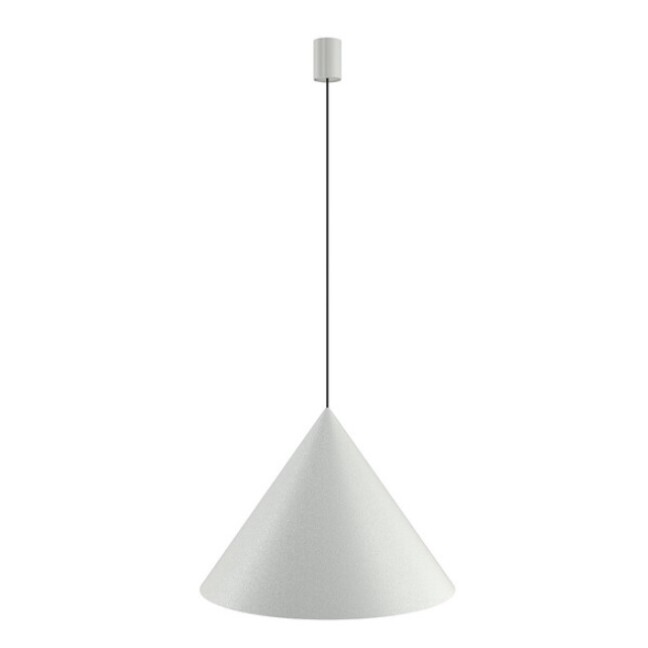 Lampa wisząca Zenith L szara – duży klosz w stylu loftowym