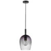 Lampa wisząca Nordlux Uma 18 E27, szkło dymione ombre, Ø14 cm