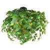 Lampa sufitowa Leavy 70 cm z zielonymi liśćmi – 3x E14, styl urban jungle