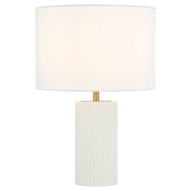 Lampka stołowa Tokio LP – ceramiczna biel w stylu wabi sabi z gwintem E27