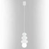 Lampa wisząca Orlando Plus biała 4Kule Japandi IP44 G9 6W