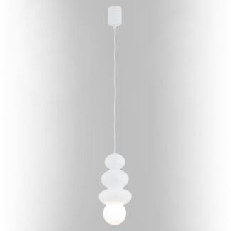 Lampa wisząca Orlando Plus biała 4Kule Japandi IP44 G9 6W
