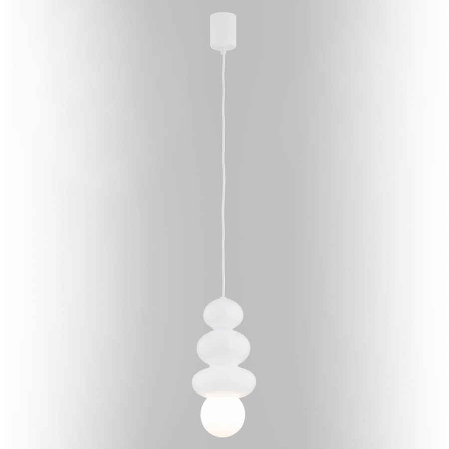 Lampa wisząca Orlando Plus biała 4Kule Japandi IP44 G9 6W