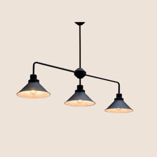 Lampa wisząca Craft 3xE27 czarna – industrialny styl, idealna nad stół lub wyspę