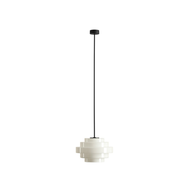 Lampa wisząca Filo Milky z mlecznym szkłem i zawieszeniem 90 cm