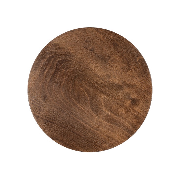 Kinkiet drewniany LED Ring M 35 cm orzech – ciepłe światło, nowoczesny design