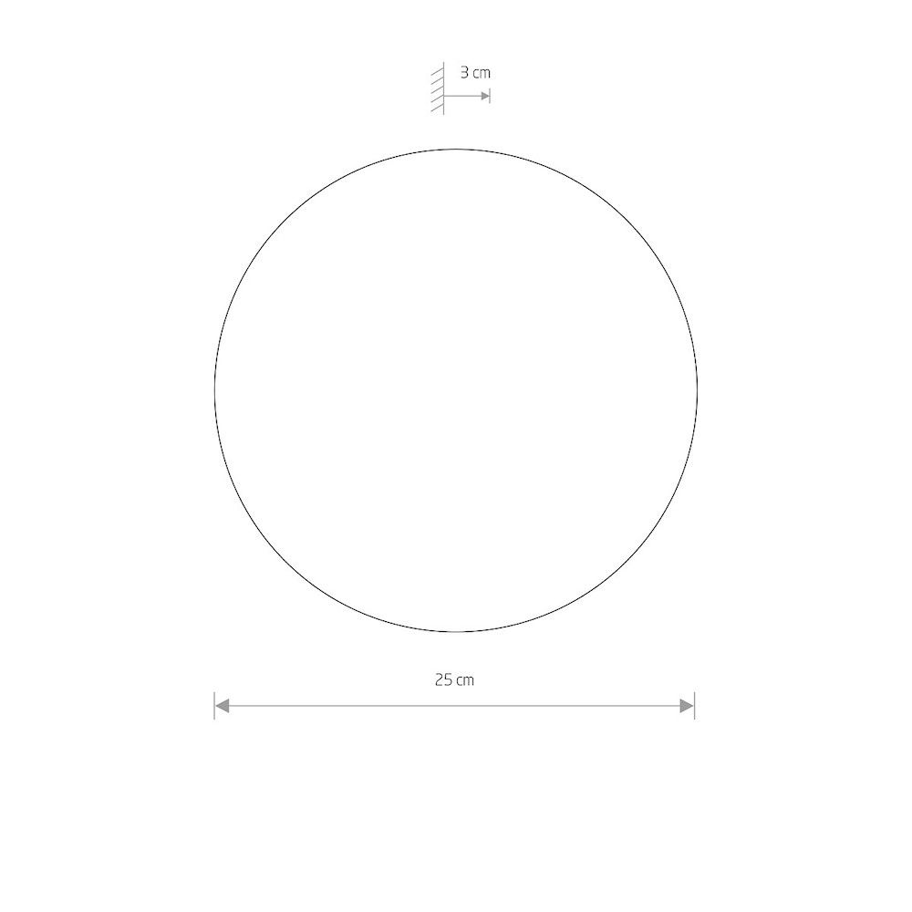 Kinkiet drewniany RING M 25cm LED 3000K – ciepła poświata i dekoracyjny efekt na ścianie