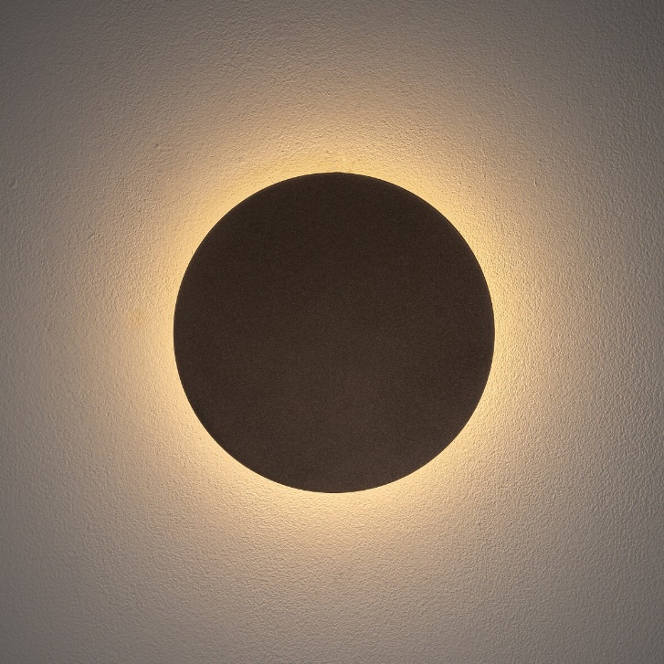 Kinkiet LED Ring S 15 cm brązowy – nastrojowe oświetlenie ścienne