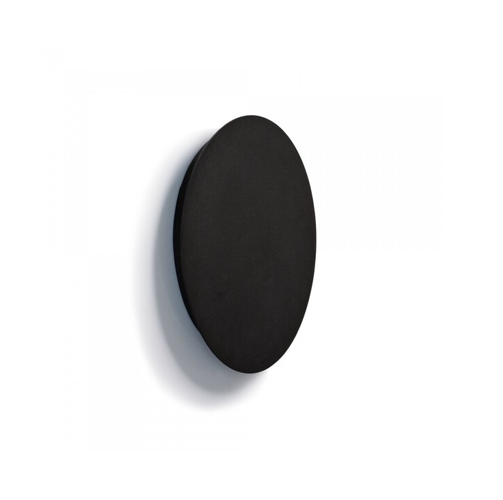 Kinkiet ścienny LED Ring M 35 cm czarny – dekoracyjne światło aureoli