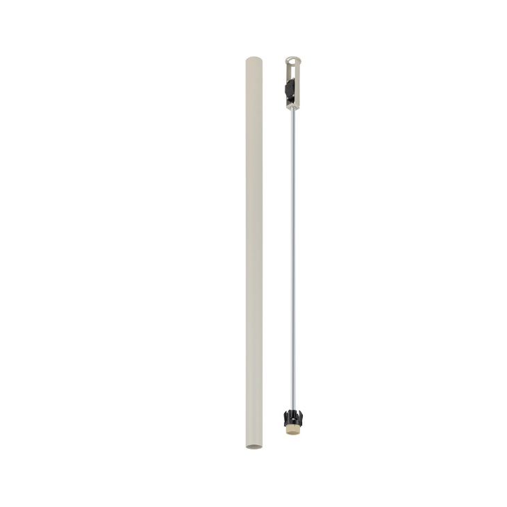 Lampa sufitowa Fourty L 90 cm jasnoszara tuba GU10 IP20