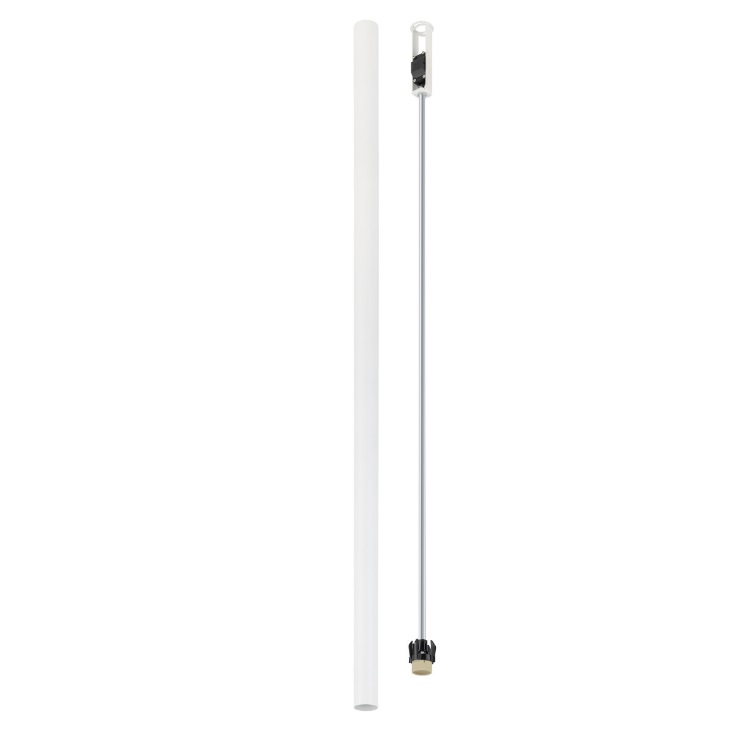 Lampa sufitowa Fourty XL 110 cm biała – smukła tuba GU10