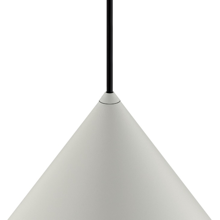 Lampa sufitowa Zenith M w stylu nowoczesnym – jasnoszary stożek GU10
