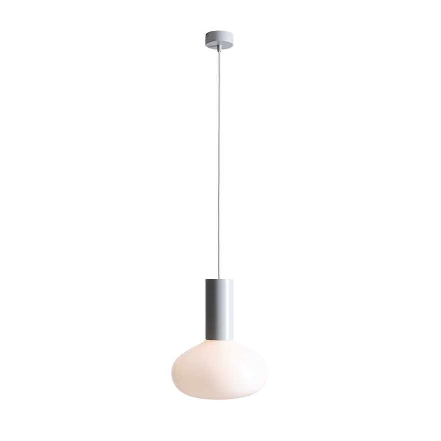 Lampa wisząca Flo Grey 26 z organicznym kloszem szklanym E14 IP20