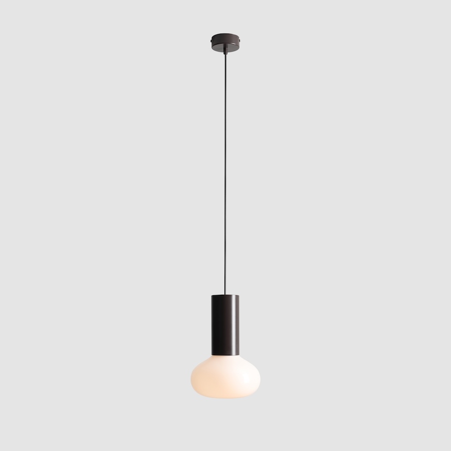 Lampa wisząca Flo Mokka E14 10W brązowa – minimalistyczny design skandynawski