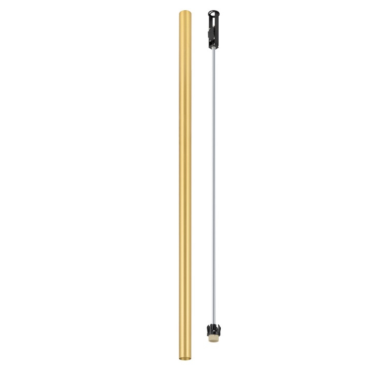 Lampa wisząca Fourty XL złoty mosiądz 110 cm GU10