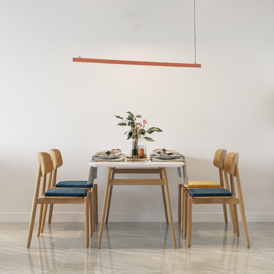 Lampa wisząca LED Miami 120 cm terakota 3000 lm