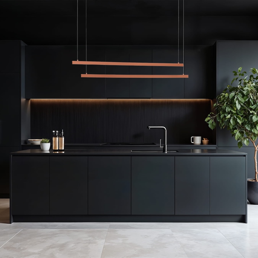 Lampa wisząca LED Miami miedziana 2x120 cm 6260 lm ciepłe światło