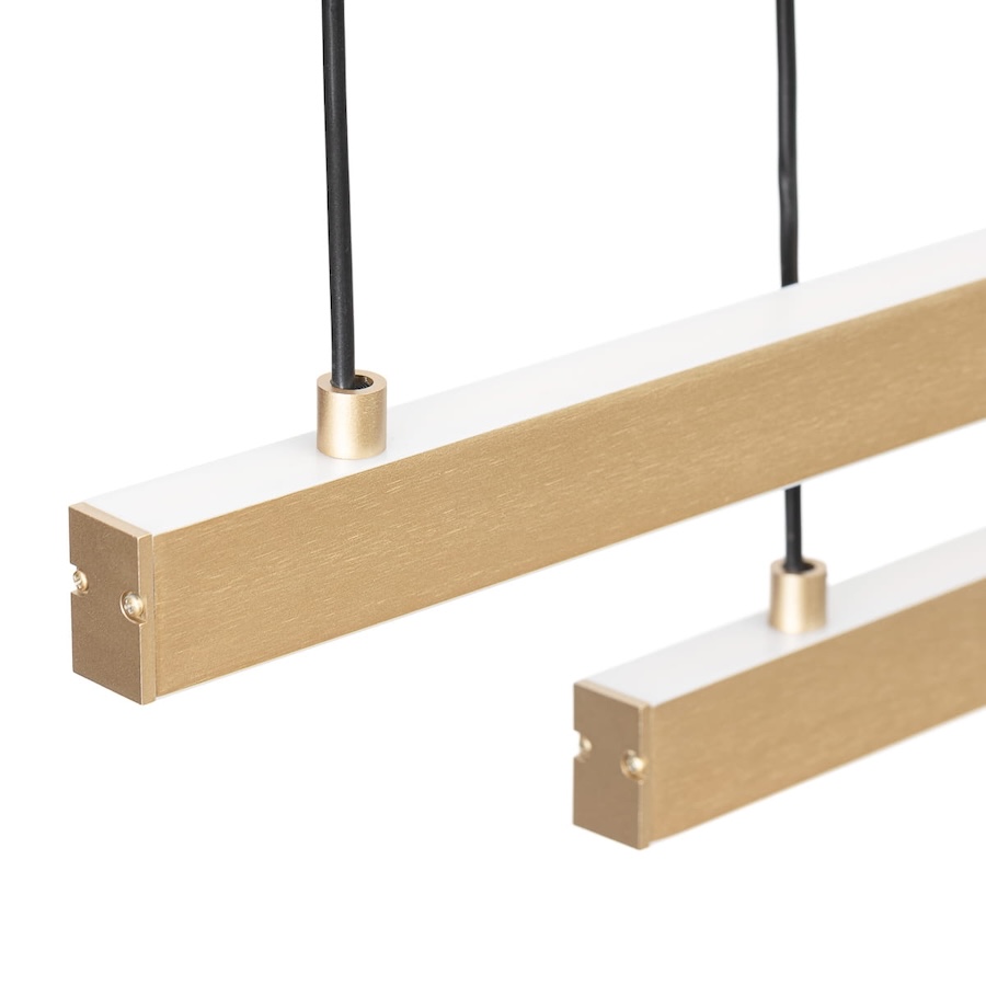 Lampa wisząca LED Miami złota 120cm z dwustronnym światłem