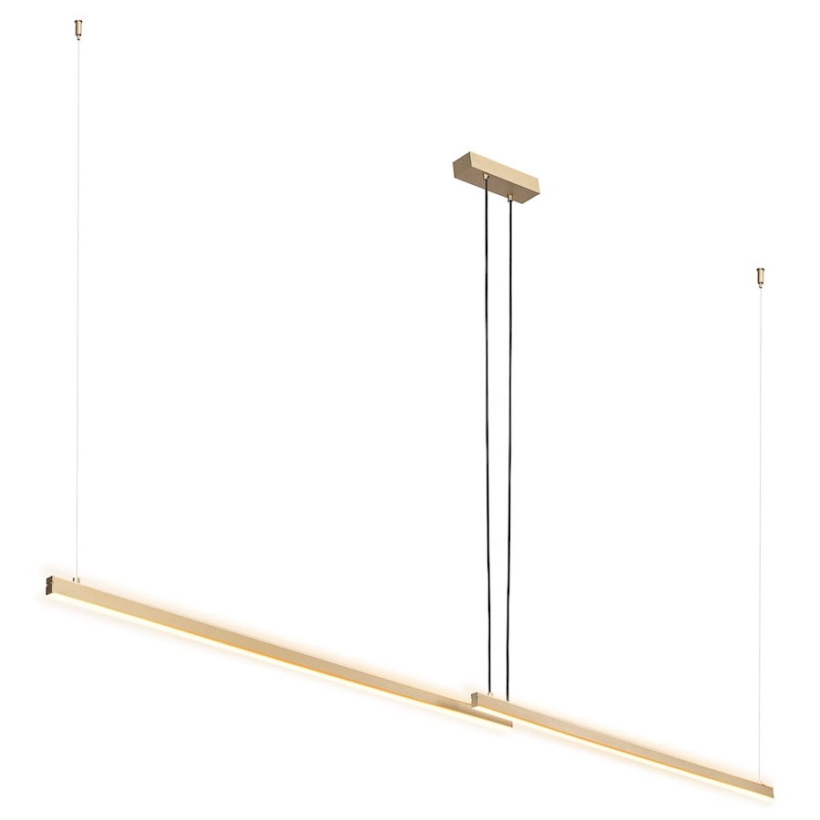 Lampa wisząca LED Miami złota 120cm z dwustronnym światłem