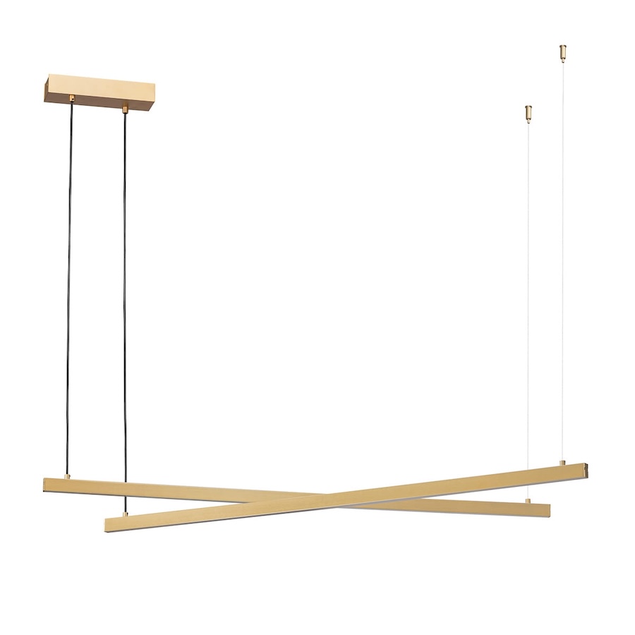 Lampa wisząca LED Miami złota 120cm z dwustronnym światłem