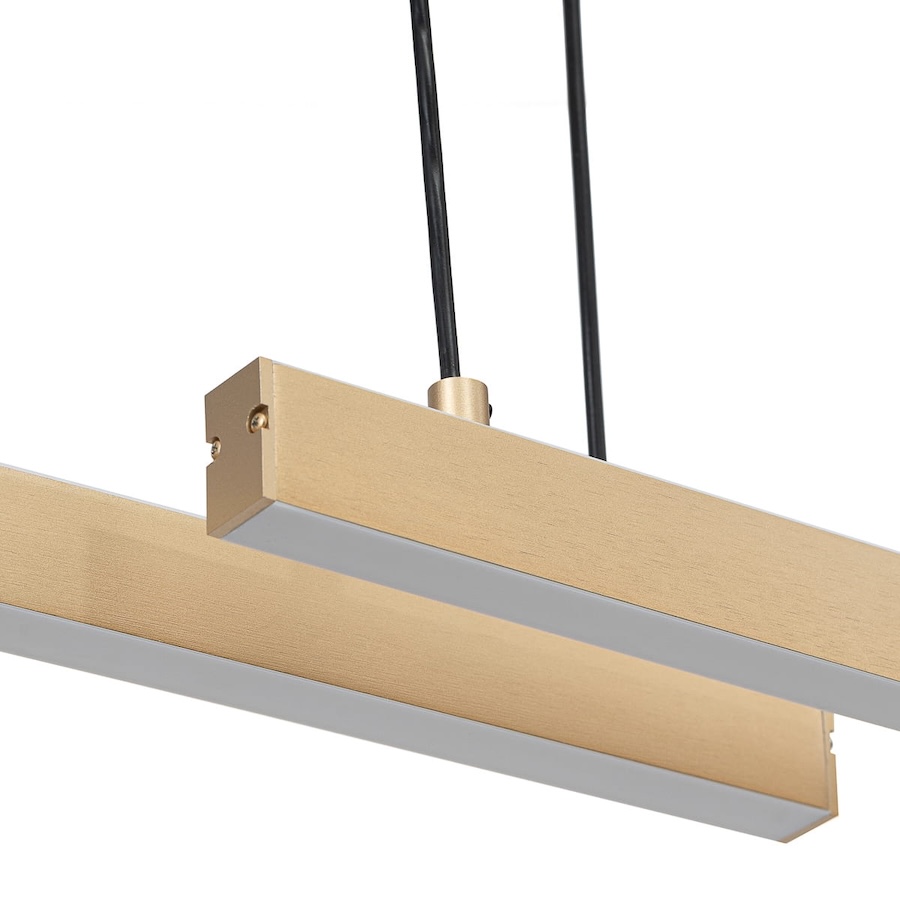 Lampa wisząca LED Miami złota 120cm z dwustronnym światłem