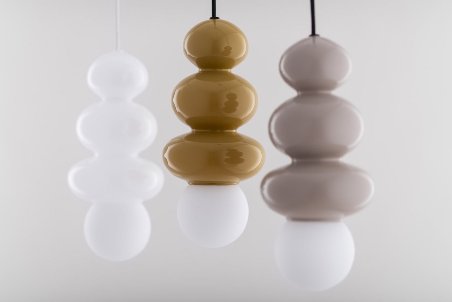 Lampa wisząca Orlando Plus biała 4Kule Japandi IP44 G9 6W