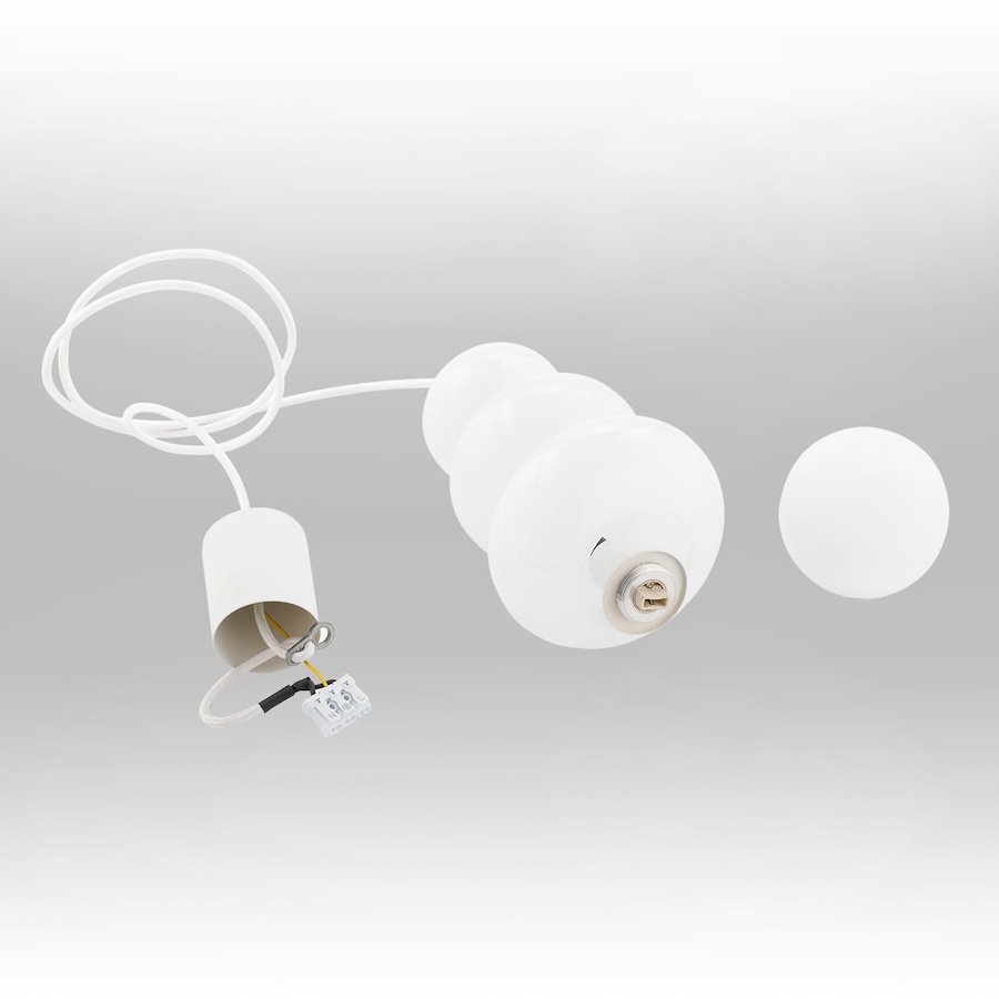 Lampa wisząca Orlando Plus biała 4Kule Japandi IP44 G9 6W