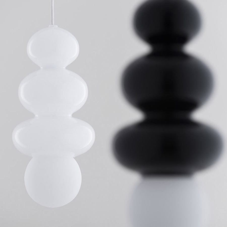 Lampa wisząca Orlando Plus biała 4Kule Japandi IP44 G9 6W