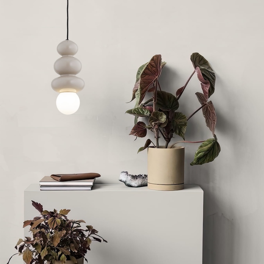 Lampa wisząca Orlando Plus kaszmirowa z kloszem G9 IP44