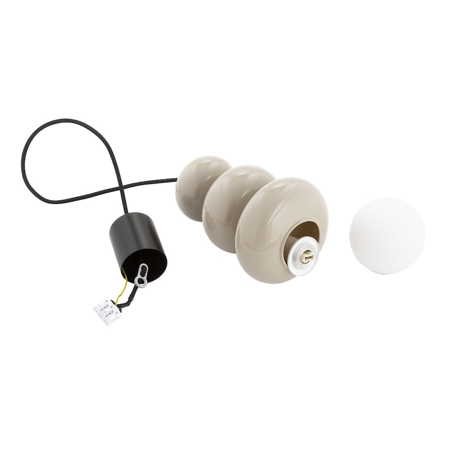 Lampa wisząca Orlando Plus kaszmirowa z kloszem G9 IP44