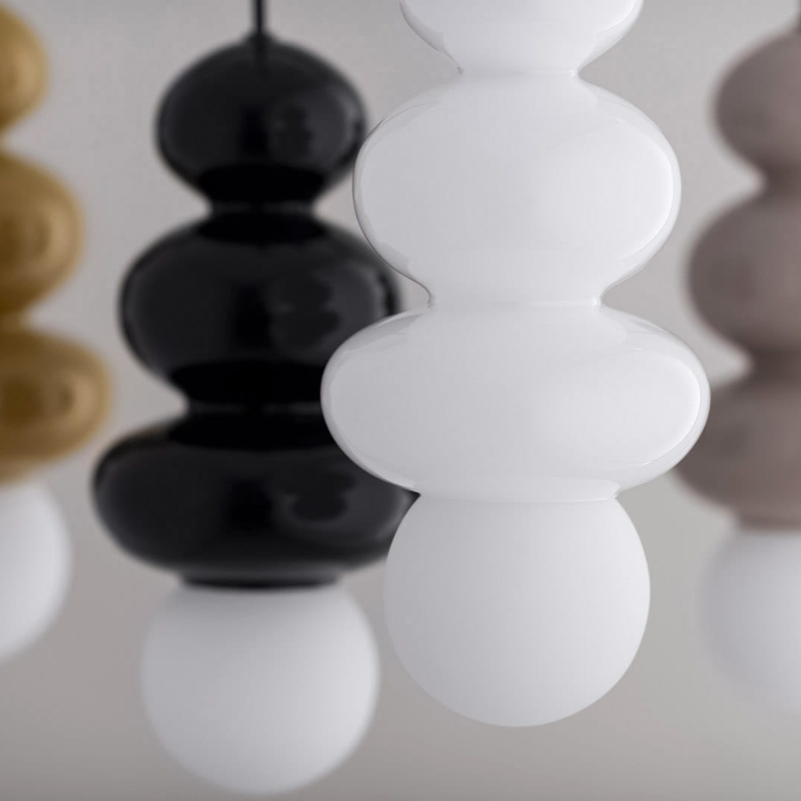 Lampa wisząca Orlando Plus kaszmirowa z kloszem G9 IP44