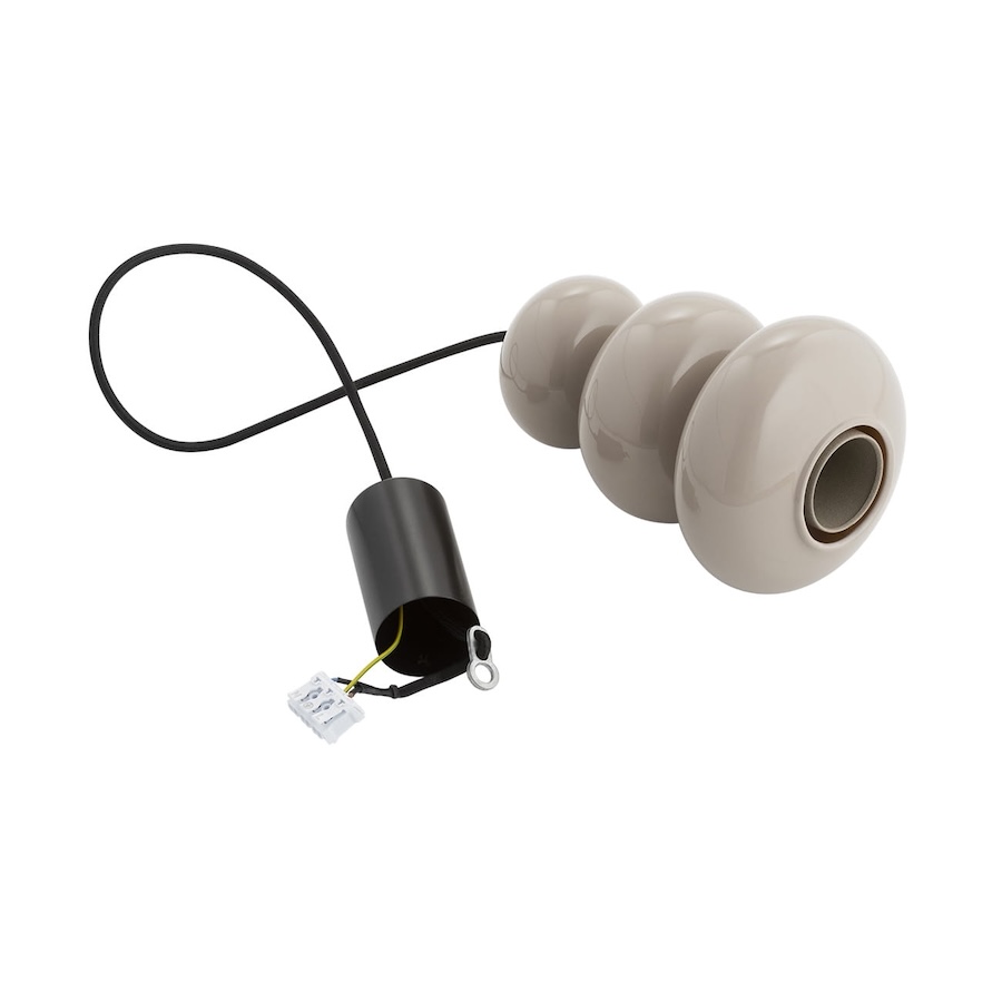 Lampa wisząca Orlando szara – nowoczesny design z kamiennymi kulami