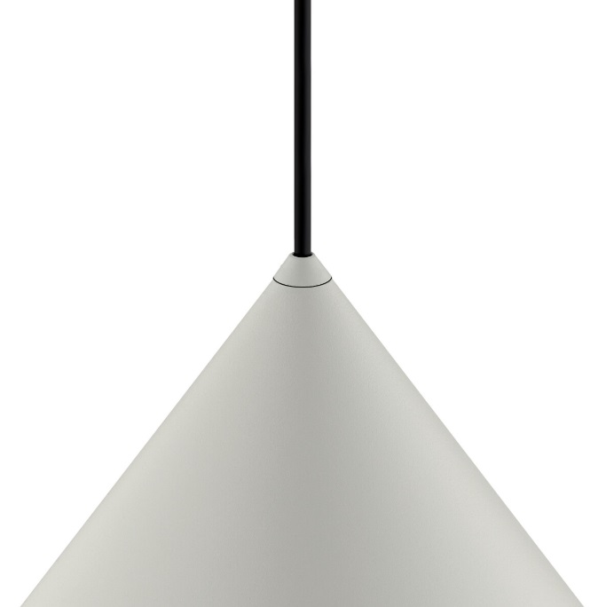 Lampa wisząca Zenith L szara – duży klosz w stylu loftowym