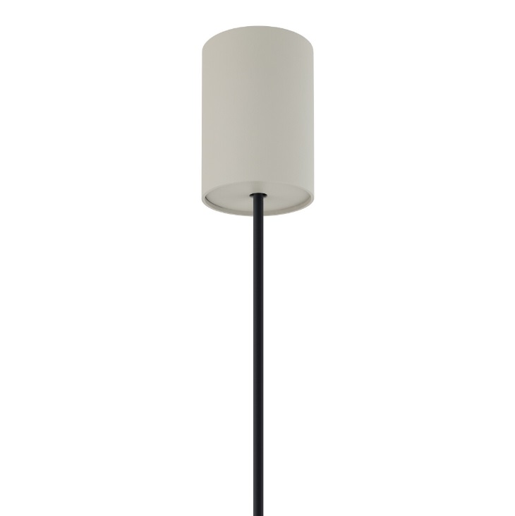 Lampa wisząca Zenith S jasnoszara ze stożkowym kloszem GU10