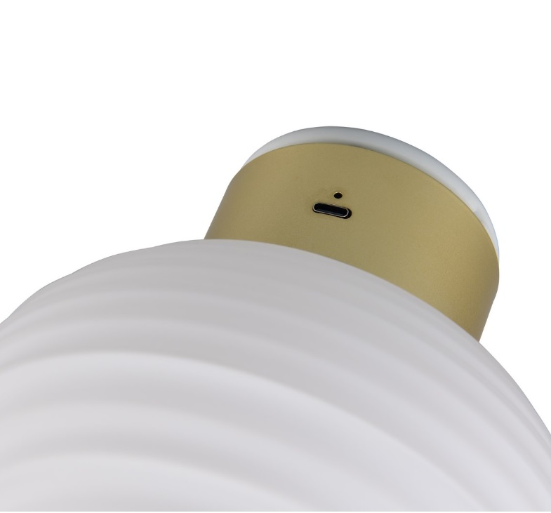 Mobilny biały kinkiet LED Earl z USB i ściemniaczem